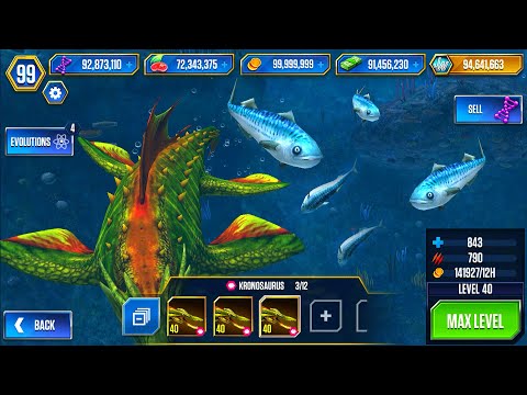 ENOUGH NUMBER OF FULLKRONOSAURUS X3 UPGRADE MAXED | JURASSIC WORLD THE GAME