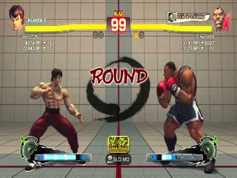 SSFIVAE:  Fei-long (mcb726) vs. Balrog (Chen999) HD