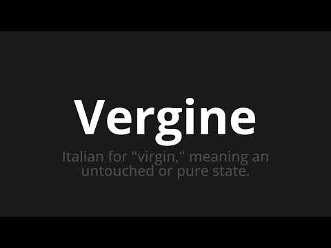 How to pronounce Vergine