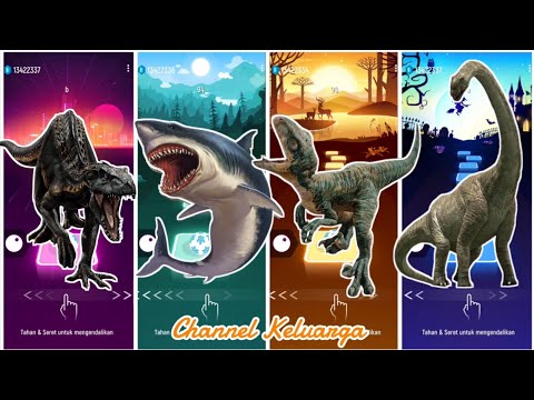 Jurassic indoraptor vs megalodon vs velociraptor vs stegosaurus - New Update Cover