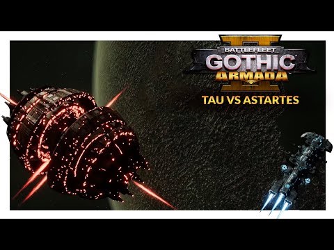BATTLEFLEET GOTHIC ARMADA 2 | BALLIN' - Tau Merchant Fleet vs Adeptus Astartes (Ranked 1v1)