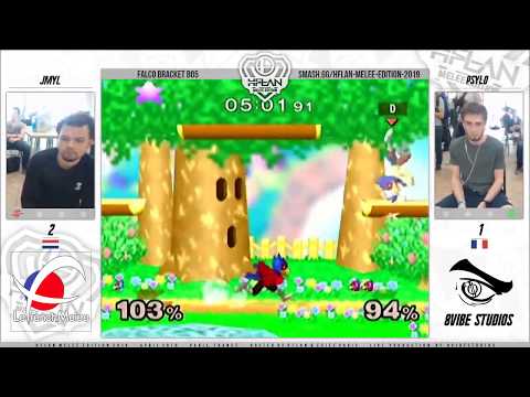 HFLAN 2019 - JMYL (P1) VS Psylo (P2) SSBM Falco Bracket - Smash Melee