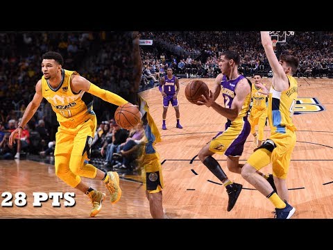 Lonzo Ball VS Jamal Murray INTENSE PG Battle! Lakers vs Nuggets!