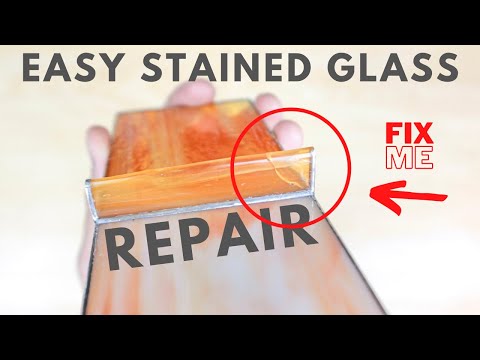 How to repair broken stained glass - EASY LEVEL
