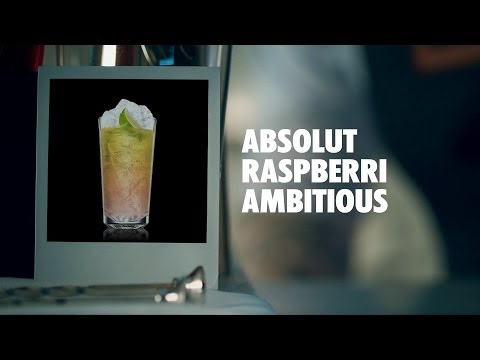 ABSOLUT RASPBERRI AMBITIOUS DRINK RECIPE - HOW TO MIX