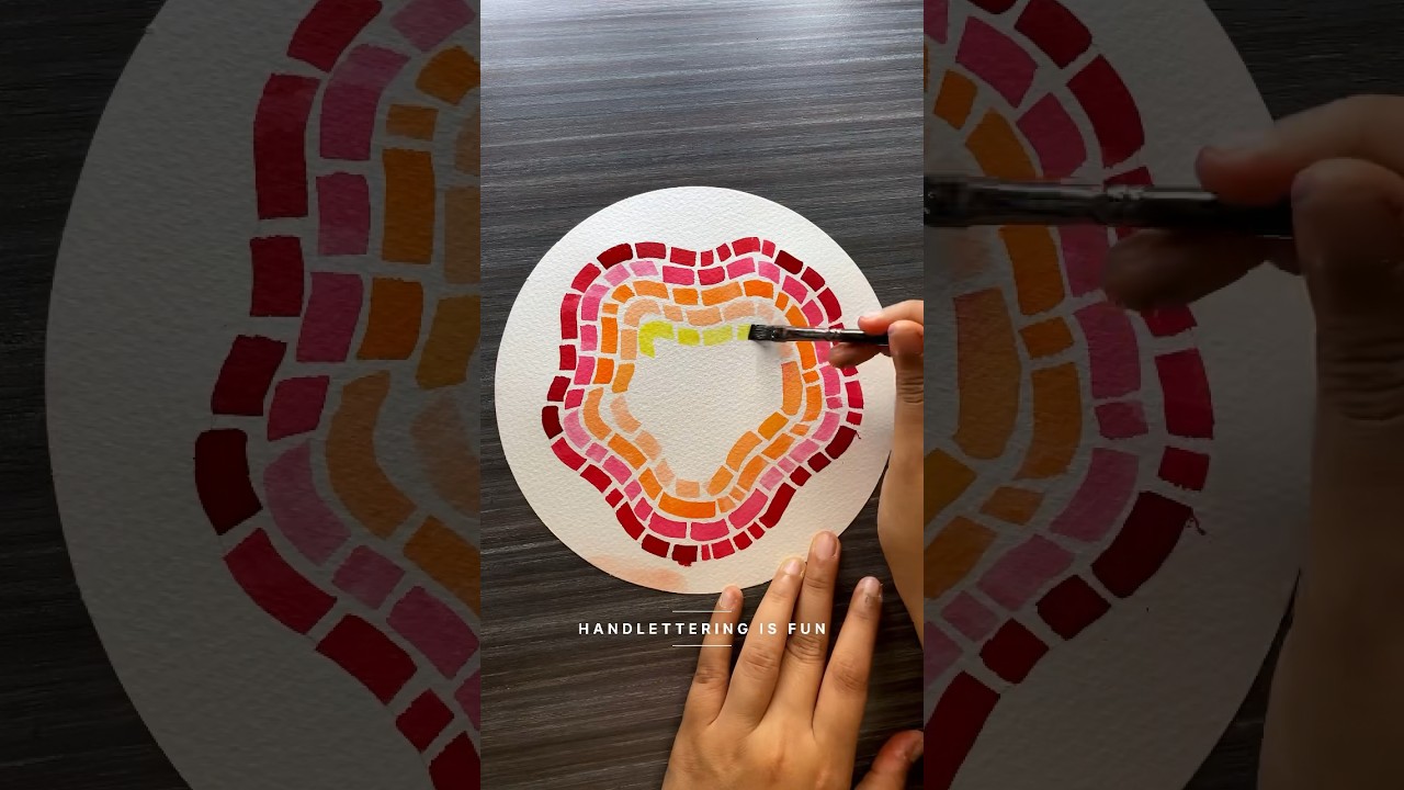 Lettering artwork! #shorts #calligraphy #lettering #handlettering #art