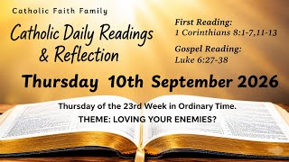 Today's Catholic Mass Readings – Thursday, September 10, 2026