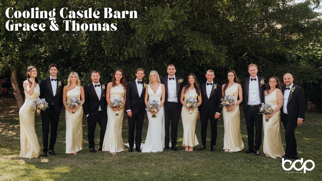 Cooling Castle Barn wedding photography and film