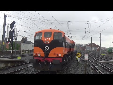 Irish Rail 071 Class Loco Number 071 Retro + RPSI Cravens - Connolly Station, Dublin