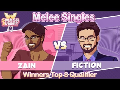 Zain vs Fiction - Winners Top 8 Qualifier Melee Singles - Smash Summit 9 | Marth vs Fox