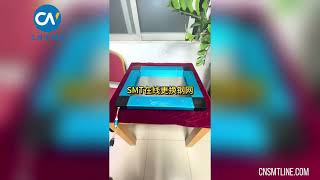 SMT printer movable stencil frame