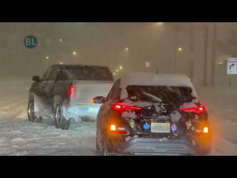 unbelievable Lake-effect snow creating dangerous conditions.