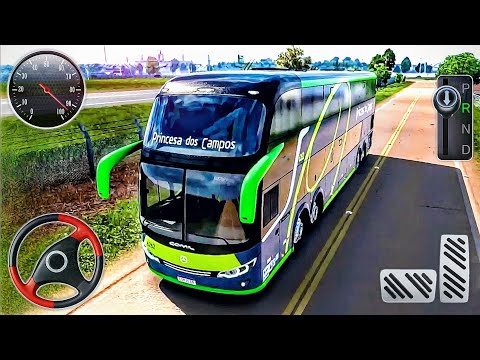 Offroad Coach Bus Driving 2024 - Euro Coach Bus Simulator - Android GamePlay