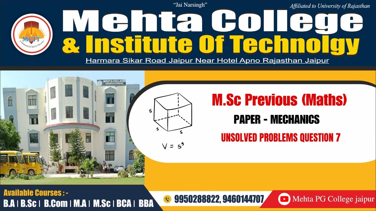 UNSOLVED PROBLEMS QUESTION 7