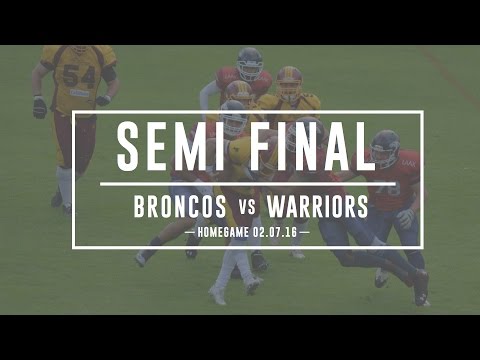 Calanda Broncos vs. Winterthur Warriors Semi Final 2016