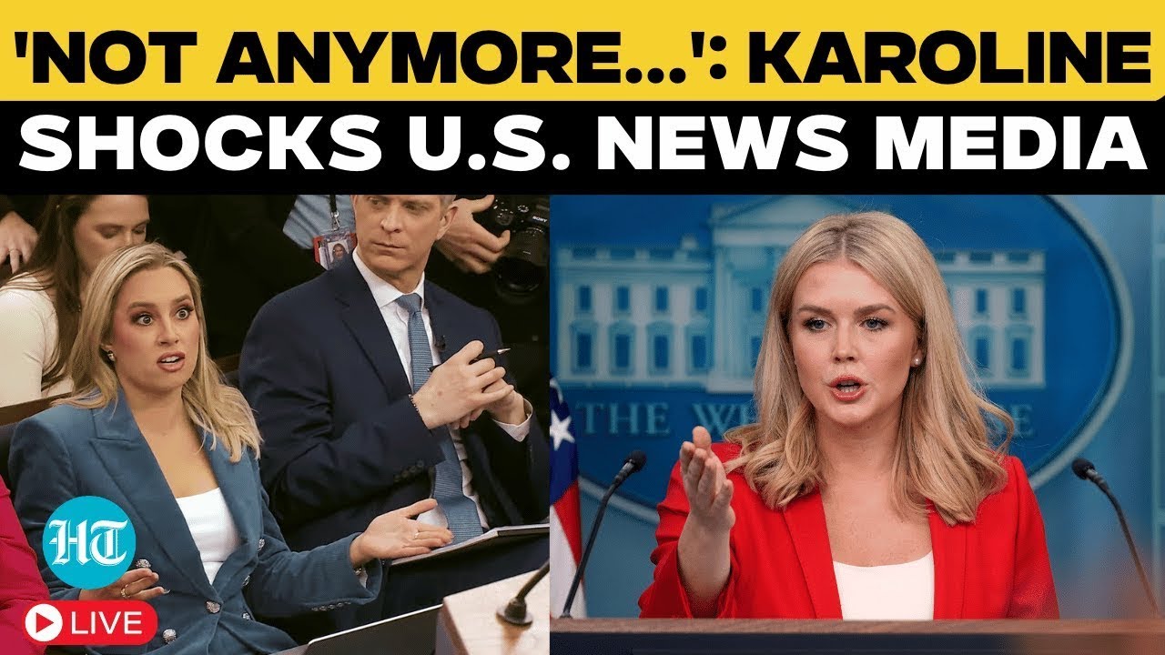 Karoline Leavitt LIVE: 'A Group Of Reporters Dictated... Not Anymore' - Trump Aide Shocks US Media