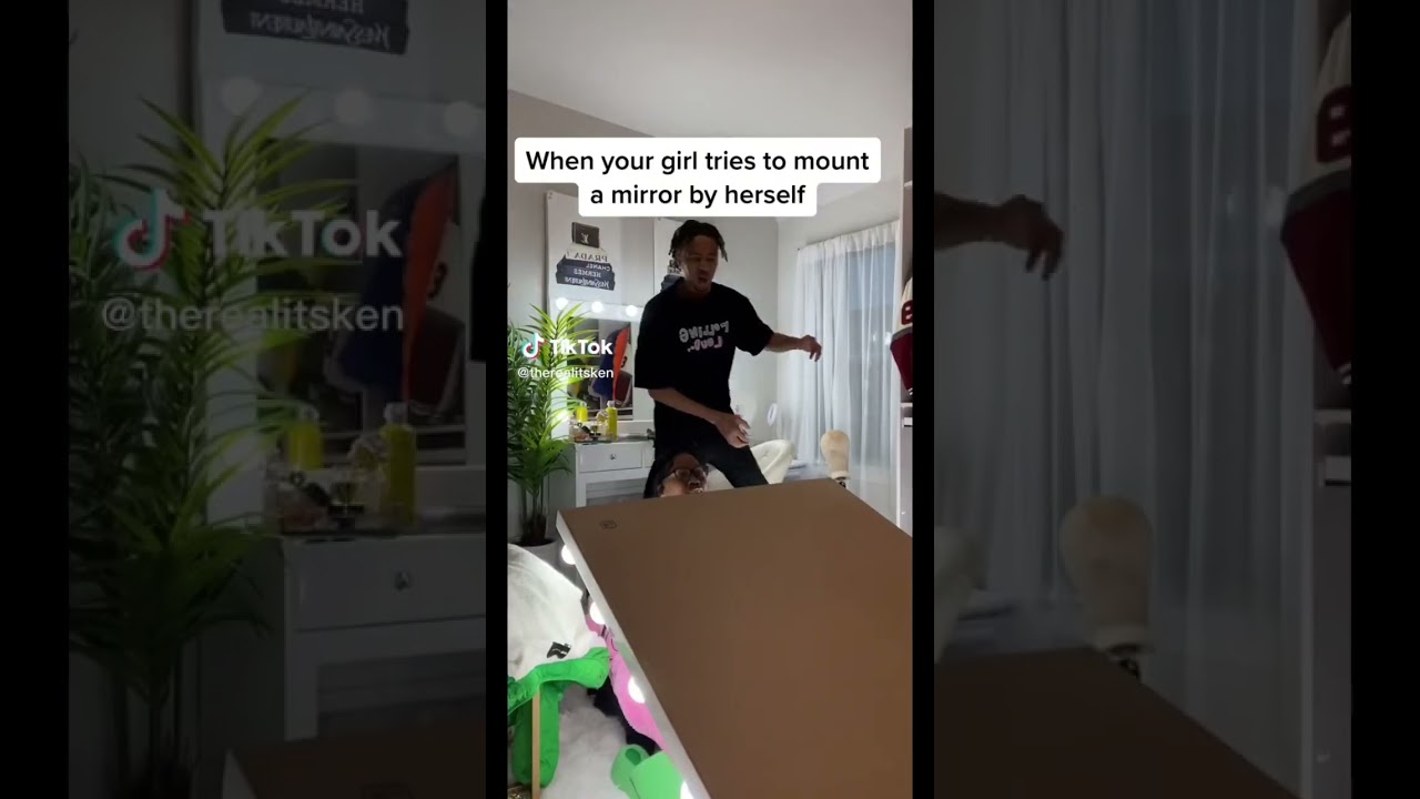 WHEN YOUR GIRLFRIEND TRIES TO BE THE HANDYMAN 😂💀 #shorts #quiandken