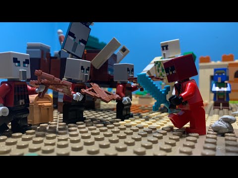 The village raid (lego Minecraft stop motion)