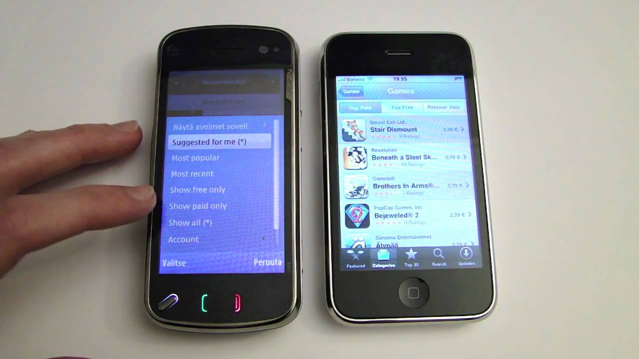 Nokia Ovi Store vs. Apple App Store