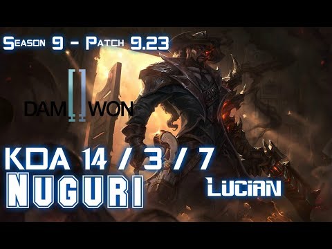 DWG Nuguri LUCIAN vs AKALI Top - Patch 9.23 KR Ranked