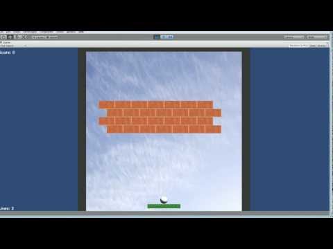 Unity 3d Tutorial #1 2d Brick Game