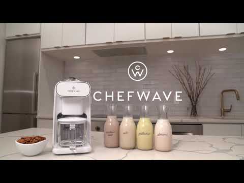 ChefWave Milkmade Non-Dairy Milk Maker (Black/Silver) with