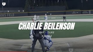 RHP Charlie Beilenson, Duke - 3/8/24