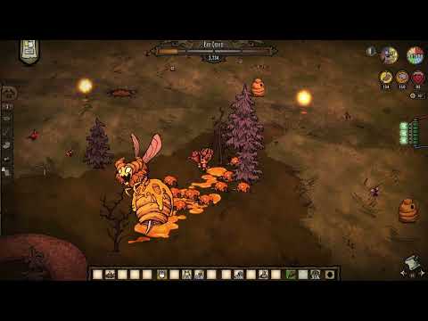 Don't Starve Together WX-78 vs Bee Queen (Day 16, Cinema Fight)