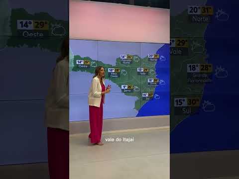 🚨Alerta de temporais para Santa Catarina ☔️ #previsaodotempo #tempo #sc #santacatarina #previsao