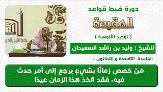 من خصص زمانا لشئ حدث في ذلك اليوم فقد اتخذه عيدا image