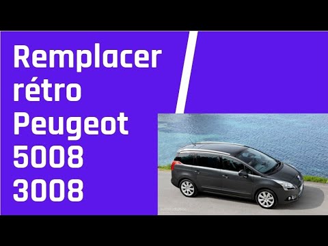 démonter remplacer rétroviseur Peugeot 5008 3008