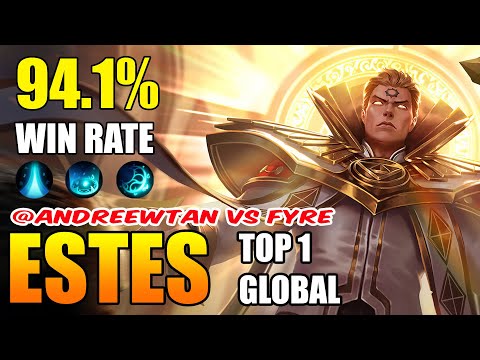 94.1% Win Rate Estes Holy Priest Perfect Healer - Top 1 Global Estes by @andReewtan Vs Fyre - MLBB
