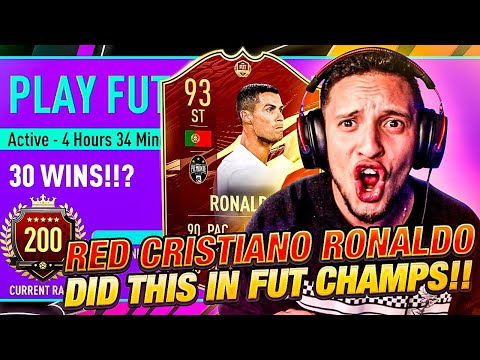 I GOT RED CRISTIANO RONALDO & HE DID THIS!!! ROAD TO 30-0 TOP 200! FUT CHAMPS GAMEPLAY HIGHLIGHTS!
