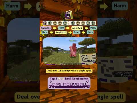 Top 5 Tier 1 Spell Combination | Ars Nouveau Minecraft #minecraft