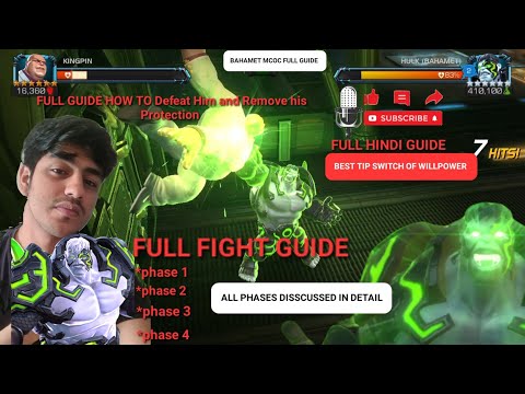 HULK (BAHAMET) FULL GUIDE IN HINDI - 8.2.6 Boss - MCOC | Marvel contest of champions | 8.2.6 Mcoc