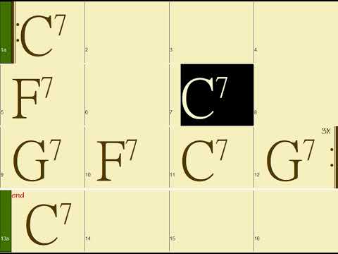 C: 12bar blues (90bpm) Guitar Backing Track