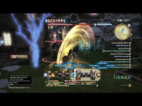 FINAL FANTASY XIV- Monk rotation (lvl 56)