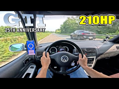 210HP VW Golf GTI MK4 25th Anniversary ABT | TOP SPEED on AUTOBAHN