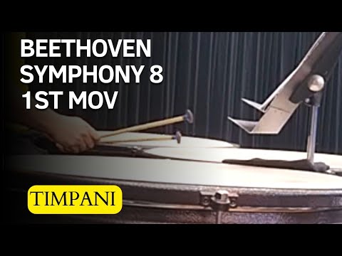 Beethoven 8th Symphony - 1st moviment - Timpani (rehearsal).