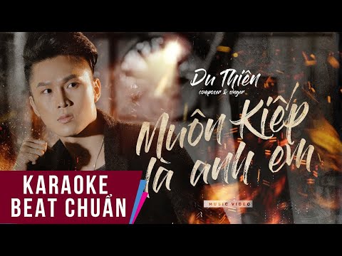 Karaoke | Muôn Kiếp Là Anh Em - Du Thiên | Beat Chuẩn