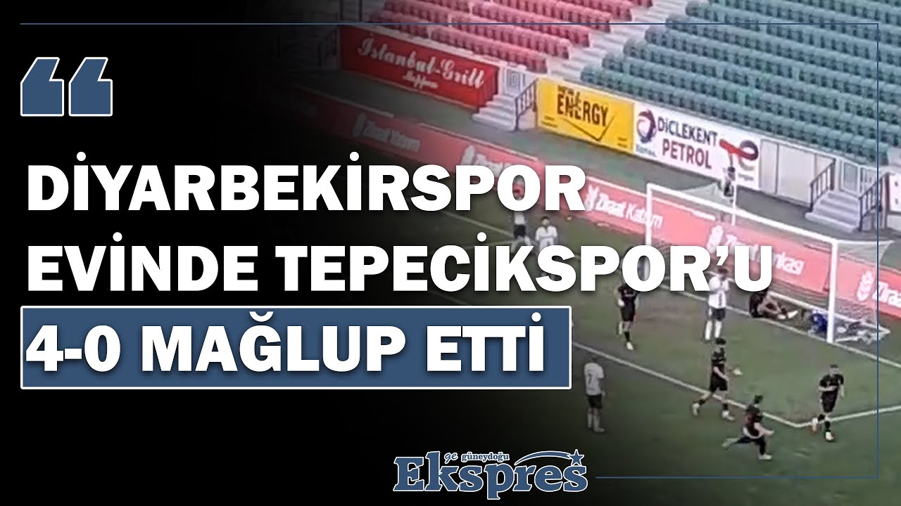 Diyarbekirspor evinde Tepecikspor’u 4-0 mağlup etti