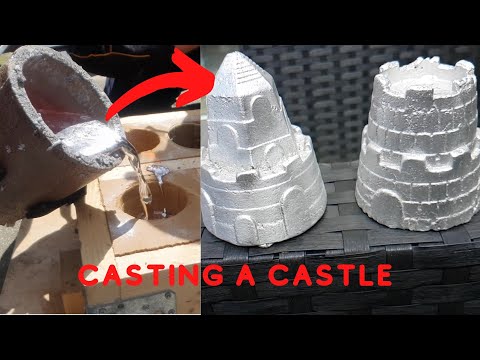 Casting a castle - Devil Forge - Melting aluminium