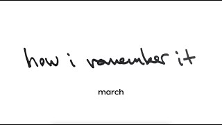 how i remember it, episode 13: center aisle