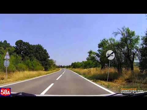 Driving in Romania. DN 58A:  Soceni - Lugoj. (Timelapse 3x)