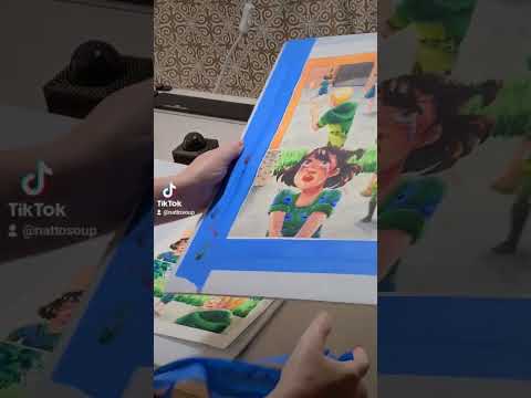 #PeelingTape from the last #watercolor #comicpage of the batch #art #shorts