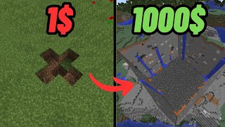 1$ vs 1000$ TNT Minecraft