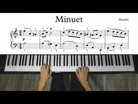 Handel - Minuet In A Minor - HWV 549 - 3,750pts