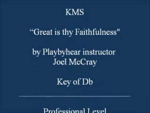 Great Is Thy Faithfulness Joel McCray | Playbyhear.com
