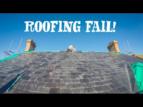 MY BIGGEST MISTAKE YET!  DIY Slate Roofing Project
