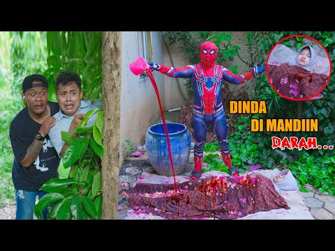 EMERGENCY!!! SPIDERMAN BATHED DINDA WITH BLOOD